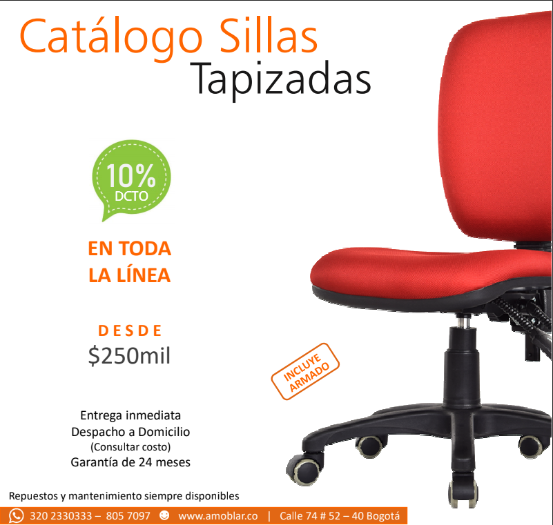 sillas tapizadas - ofisillas