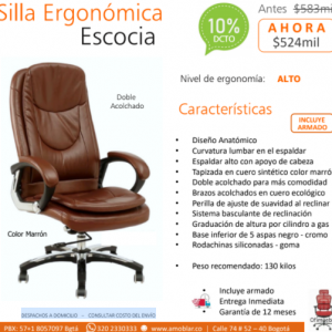 Silla ergonómica escocia