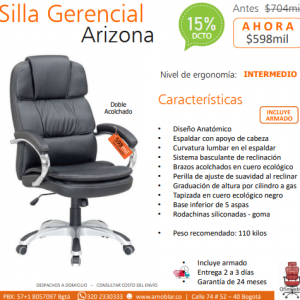 Silla gerencial arizona
